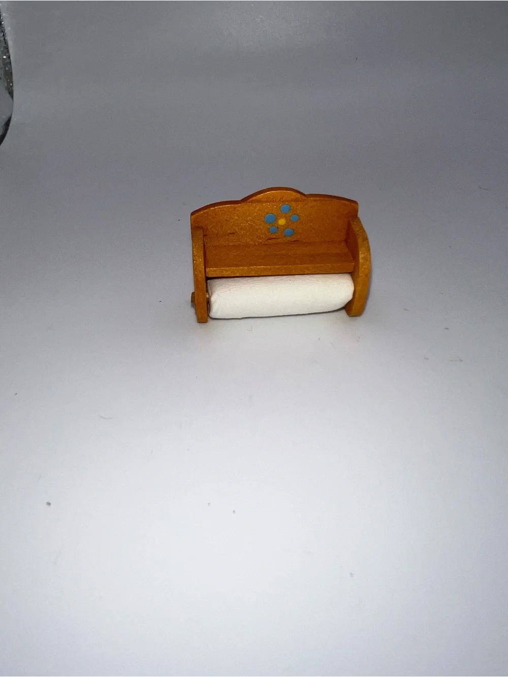Miniature Wooden Paper Towel Holder